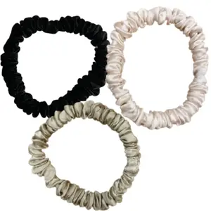 CHILLSILK Chouchous en soie - Tiny - Noir, rose & beige pas cher