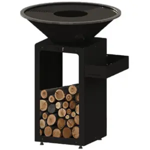 Huilier B.B.O Noir pour brasero Ø 78 & Ø 88 cm - Oyat pas cher