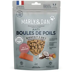 Friandise Chat   Marly & Dan Tendres bouchées « Anti boules de poils » - 50 gr