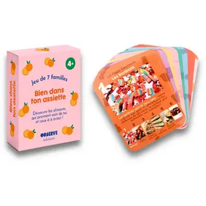 Jeu De 7 Familles, Alimentation Multicolore pas cher