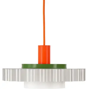 Warren & Laetitia GIGI n°3-Suspension Matériaux recyclés L28cm Multicolore pas cher