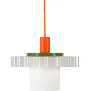 Warren & Laetitia GIGI n°1-Suspension Matériaux recyclés L28cm Multicolore pas cher