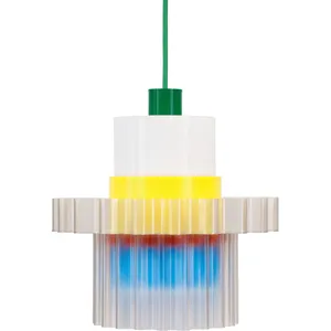 Warren & Laetitia GIGI n°5-Suspension Matériaux recyclés L28cm Multicolore pas cher