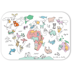 Comparateur de prix : Les Drôles De Bouilles - Coloriage géant nettoyable et réutilisable po...