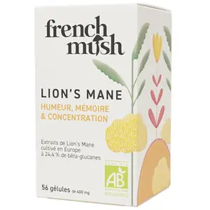 French Mush Lion's Mane bio 56 gélules pas cher