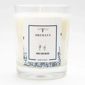 Abeillus - Bougie parfumée Jardin en hiver Feu de bois ivoire - 45h OSVendu parbazarchic