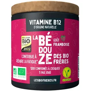 Complément alimentaire vitamine B12 framboise - Les Bio Freres pas cher
