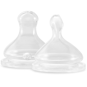Elhée Lot de 2 tétines en silicone débit lent pas cher