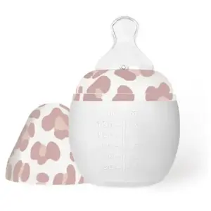 Elhée - Biberon en silicone médical et tétine physiologique Rose poudré 150 mlVendu parberceau-magique