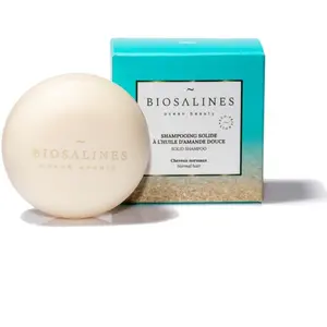 Comparateur de prix : Biosalines shampooing solide à l'huile d'amande douce 75gr
