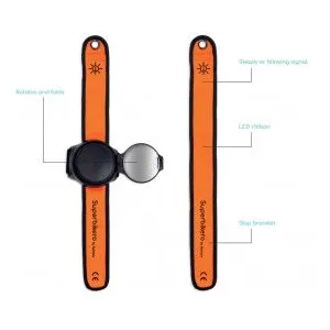 Bub-up Superbikero Bracelets De Cyclisme Avec Rétroviseur Et Clignotant Duo