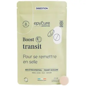 Comparateur de prix : Epycure Boost Transit Régulation du transit rapidement Cure de 30 jours