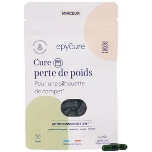 Epycure Cure naturelle perte de poids - Graines de mangue & chrome - 1 mois pas cher