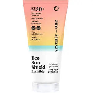 Crème solaire minérale visage invisible Eco Sun Shield SPF50+ ... pas cher