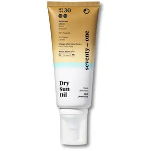 Huile solaire sèche minérale corps SPF30 - Seventy One Percent pas cher