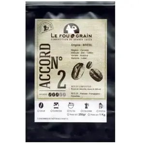 Café en grain LE FOU DU GRAIN BRESIL pas cher
