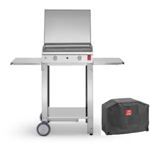 Plancha CHEF 55 Lisse + Chariot Ouvert + Couvercle + Housse PLANETVendu pardarty
