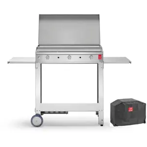 Plancha CHEF 80 Lisse + Chariot Ouvert + Couvercle + Housse PLANETVendu pardarty