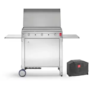 Plancha CHEF 80 Lisse + Chariot Fermé + Couvercle + Housse PLANETVendu pardarty