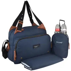 Comparateur de prix : Baby on board-sac à langer -sac titou bleu denim - 2 compartiments 8 p...