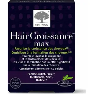 Comparateur de prix : NEW NORDIC Hair Croissance Max 60 Gélules