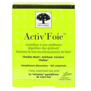 Comparateur de prix : New Nordic Activ' Foie 90+15 comprimés