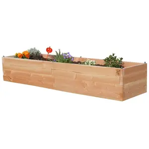 Carré de Potager Rectangulaire Lombrik en Bois LE CARRÉ FANTASTIK  Bois / Métal pas cher