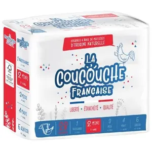 Comparateur de prix : La Coucouche Française Couches Premium Taille 2 (3-6kg) - 28 unités