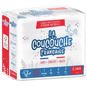 Comparateur de prix : La Coucouche Française Couches Premium Taille 5 (11-25kg) - 20 unités