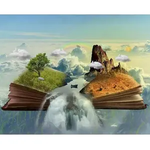 Figured'Art Peinture par Numéro Adulte Livre paysage - Activité Manuelle Kit de Loisir Créatif DIY Numéro d'Art Complet - 40x50cm sans châssis en bois pas cher