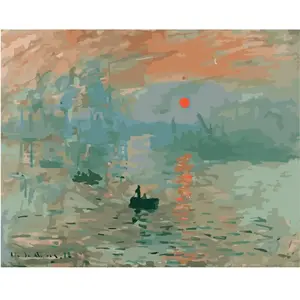 Figured'Art Peinture par Numéro Adulte avec cadre Monet Impression Sol... pas cher