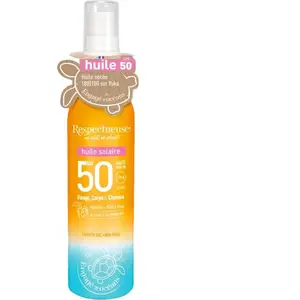Respectueuse - Huile solaire SPF50 - 100ml pas cher