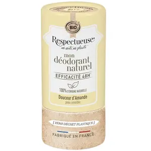 Comparateur de prix : Respectueuse Mon déodorant naturel douceur d'amande bio 50gr