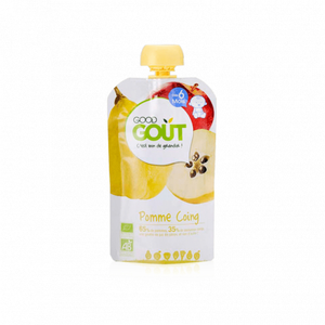 Comparateur de prix : Good Goût Gourde Compote de Fruits Pomme Coing +6m Bio 120g