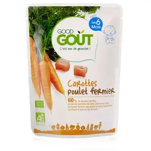 Good Goût Plat Carottes Poulet +6m Bio 190gVendu parparasanteonline