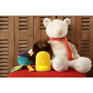 Babyphone Réveil Enfant Veilleuse UrbanHello Remi Jaune pas cher
