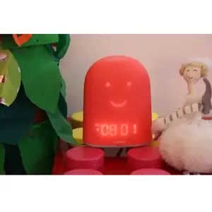 Comparateur de prix : URBANHELLO Réveil enfant éducatif REMI - Babyphone - Veilleuse & Berceuse - Suivi du Sommeil - Rouge