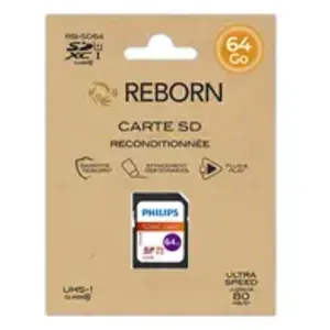 CARTE MÉMOIRE SD REBORN SDXC CARD 64GO pas cher