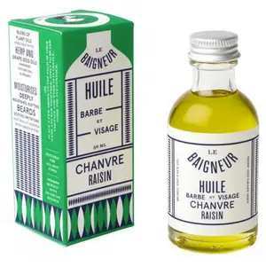 Le Baigneur Huile Barbe & Visage Chanvre Raisin pas cher