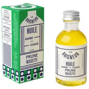 Huile barbe et visage Prune Noisette Le Baigneur pas cher