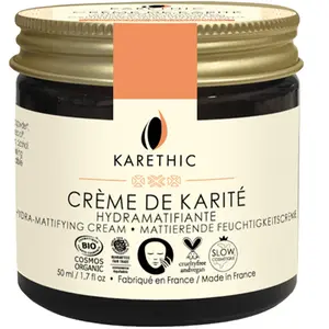 Crème hydramatifiante bio - KARETHIC - Peau mixte - 50ml pas cher