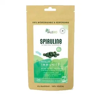 Comparateur de prix : Valebio Spiruline 500mg Bio 240 comprimés