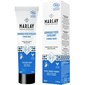 Gommage pieds exfoliant à double grain bio - MARLAY pas cher