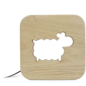 Gone's Lampe à poser veilleuse en bois mouton pas cher