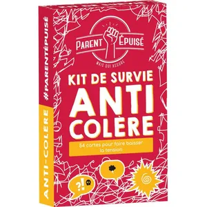 Jeu d’ambiance Asmodee Parent Epuisé Kit de Survie anti colère pas cher