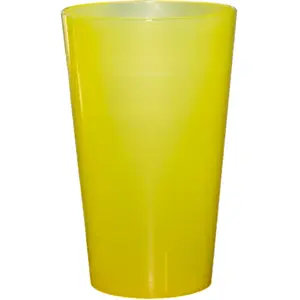 Gobelet Ecocup Jaune 25cl utile (33cl ras bord) Réutilisable - Type Demi, Jus, Soft pas cher