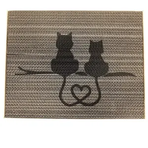 PET DESIGN GRIFZONE Griffoir carton Chat/Love pas cher