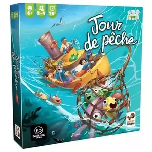 Jeu de société - BLACKROCK - Jour de pêche - 60 poissons - 4 filets - 2 à 4 joueurs pas cher