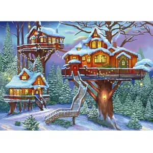 Maison d'Hiver 500 Pièces  Alipson Puzzle pas cher