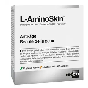 Comparateur de prix : NHCO L-Aminoskin 2 x 56 gélules